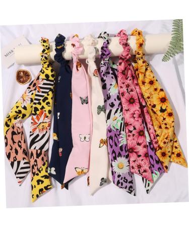 Beaupretty Scrunchies Ribbon hair tie Bowknot Hair Rings chiffon hair bands Hair Ribbon bowknot hair scrunchies Ponytail Holders headwear for women Simple Headdress bow tie scarf Miss Hair - Buy Online on GoSupps.com
