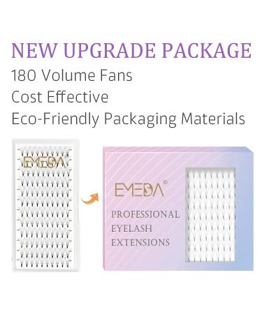 EMEDA 8D 0.07 C Mix 8-14mm Premade Fans Eyelash Extensions - Pointy Base Thin Base - Stable C Curl - Volume Lash Extensions - Buy Online on GoSupps.com