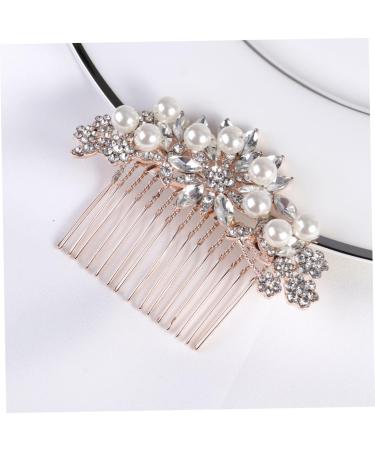 minkissy Bridal Hair Accessories Pretty Occasion Hair Accessories Hair Clips Women Wedding Rhinestone Hair Clip Rose Gold Hoop Hair Accessories Pearls European and American Bride Hair Dryer - Buy Online on GoSupps.com