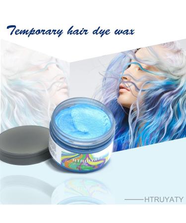 Buy Temporary Blue Hair Color Wax | Washable Natural Hair Spray for Kids & Adults | Perfect for Cosplay Halloween & Parties - Buy Online on GoSupps.com