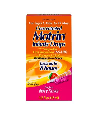 Motrin Infant's Oral Suspension Berry Pain Reliever/Fever Reducer 0.5 Ounce