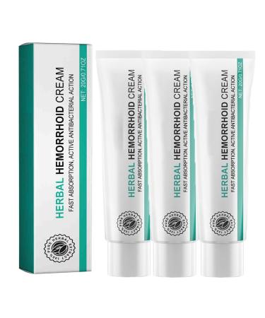 Hemorrhoid Cream Herbal Hemorrhoids Cream Soothes Discomfort for Men and Women (3 Pcs)
