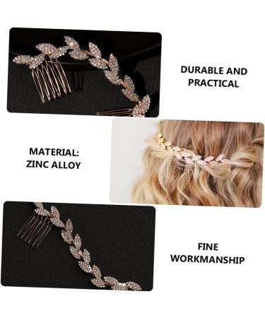 Angoily Bridal Hair Accessories Crystal Wedding Hair Accessory Pearl Hair Barrettes Crystal Hair Clips Pearl Hair Accessories for Women Rhinestones Zinc Alloy Women's Hair Comb - Buy Online on GoSupps.com