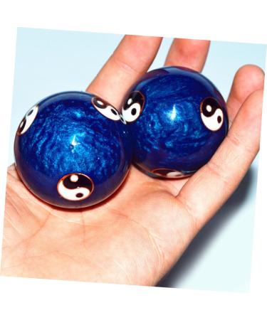 Clispeed Baoding Balls - Chinese Massage Balls for Hand Exercise | MX2PCS Blue - Enhance Fitness & Health - Buy Online on GoSupps.com