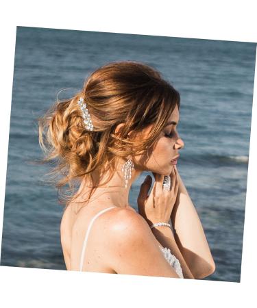 Ipetboom Fashionable Diamond Hair Accessories Hair Barrettes Hair Clips Hair Pin Bridal Headpiece Women Headpiece Sparkly Hair Clip Girl Headpiece Women's Crystal Wedding Comb - Buy Online on GoSupps.com