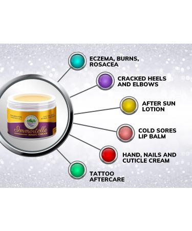 Immortelle Magic Cream 4 oz - Tesla's Origin Miracle Ointment for Cut, Wound, Scars, Stretch Marks - Natural Immortelle Oil Formula - Buy Online on GoSupps.com