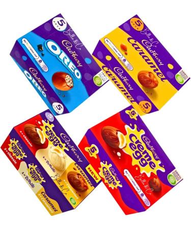 Multipack Chocolate Easter Eggs With 4 Boxes of Mixed Easter Eggs | 5x Oreo 5x Caramel 5x Creme Egg & 5x Mixed Classic White & Caramel Eggs | Easter Chocolates | 200g - Buy Online on GoSupps.com