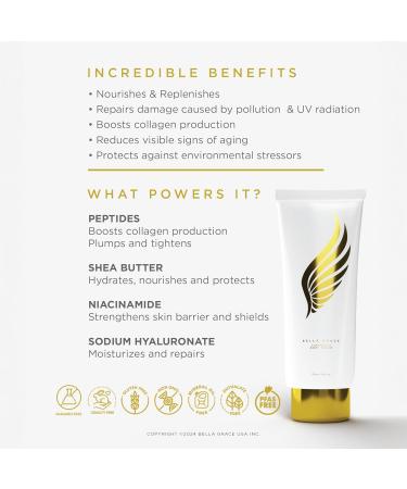 Buy Bella Grace Luxurious Anti-Aging Body Serum - Nourishing with Peptides & Shea Butter Hydrates & Supports Collagen 6 fl oz | International Shipping Available - Buy Online on GoSupps.com