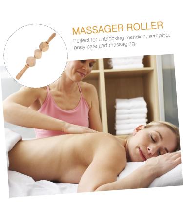 Shop Lurrose Wooden Roller Massage Stick - Beech Massage Roller for Deep Tissue Relief | International Shipping Available - Buy Online on GoSupps.com