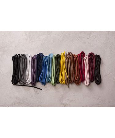 Round Waxed Cotton Shoe Laces - 2mm Width - 30 inches Walnut - 18 Colors Available - Buy Online on GoSupps.com