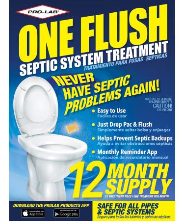 Best Septic Tank Treatment Packets -1 Year Supply of Septic Treatment- Dissolvable Septic Tank Treatment Packets - Use Septic Treatment Enzymes Packets Monthly to Prevent Septic System Backups - Buy Online on GoSupps.com