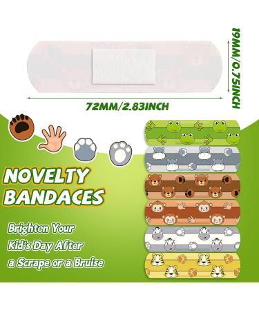 Kids Cartoon Bandages: 360 Pcs Cute Animal Adhesive Children Bandages - Waterproof, Flexible & Breathable for Cuts, Scrapes, Burns - Bulk Pack - Buy Online on GoSupps.com