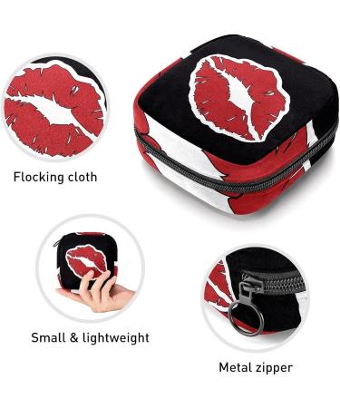 Anna Cowper Red Mouth Sanitary Napkin Storage Bag - Portable Period Pouch for Women and Teens - Multi-Colored - Buy Online on GoSupps.com