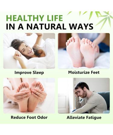 Detox Foot Pads 20PCs | Stress Relief & Deep Sleep | Natural Bamboo Ginger Detoxification - Buy Online on GoSupps.com