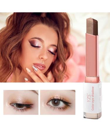 Aeihevo Eyeshadow Pencil Double Gradient Color Glitter Shimmer EyeshadowCream Long Lasting Gradient Eyeshadow Makeup Pencil Eye Makeup Supplies Hep Grease - Buy Online on GoSupps.com