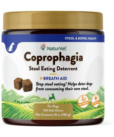 NaturVet Coprophagia Stool Eating Deterrent Plus Breath Aid 130 Soft Chews 10 oz (286 g) - Buy Online on GoSupps.com