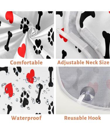 Shop Lovely Bones Paw Print Beard Bib Apron Non-Stick Waterproof Hair Catcher for Men | Perfect Grooming Gift - Buy Online on GoSupps.com