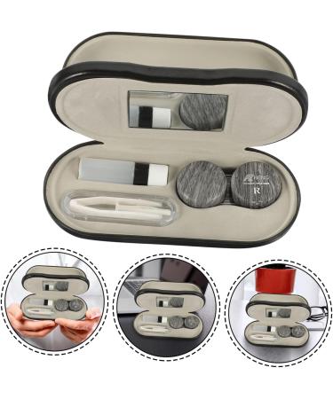 Alipis Dual-Purpose Glasses Case Travel Set Multifunctional Double-Layer Storage for Glasses & Contacts | 5PCs Compact Metal Folding Design (15.8x7.4cm) - Buy Online on GoSupps.com