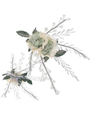 Beatifufu Bridal Hair Accessories Wedding Hair Accessories Hair Pin Tiara Gold Hair Accessories Hair Clip Hair Barrettes Bridal Headpiece Bride Hair Accessories Wedding Bride Headpiece Metal