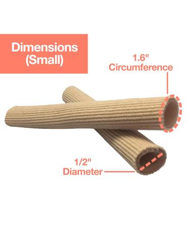 ZenToes Toe Tubes - Gel Lined Fabric Sleeve Protectors - Small Size (1/2 Inch Diameter) - Pack of 5 - Buy Online on GoSupps.com