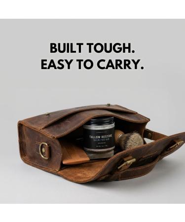 Beef Tallow Restore Balm For Men - Whipped Grass-Fed Beef Tallow Balm Moisturizer for Face Hydration - Anti Aging Skin Cream - Natural Facial Skincare Lotion with Essential Oils (2oz Unscented) - Buy Online on GoSupps.com