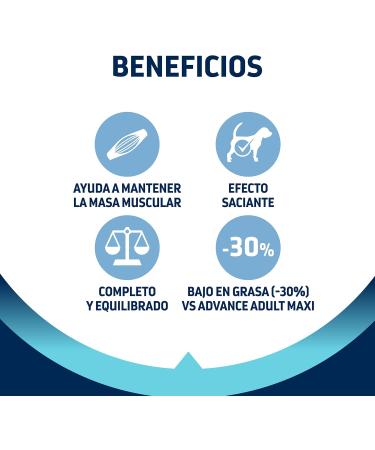 Advance Maxi Adult Light - Croquettes for Large Breed Adult Dogs with Chicken - 12kg - Buy Online on GoSupps.com