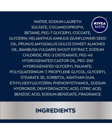 NIVEA MEN Sensitive Body Wash - Gentle Formula for Sensitive Skin - 16.9 fl. oz - Buy Online on GoSupps.com