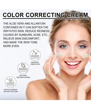 Color Correcting Treatment Cream - Anti Redness Green Concealer | Hydrating Pigment Correcting Cream for Flawless Skin - Buy Online on GoSupps.com