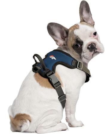 Littlearth NFL Denver Broncos Front Clip Pet Harness - Team Color Medium - Buy Online on GoSupps.com