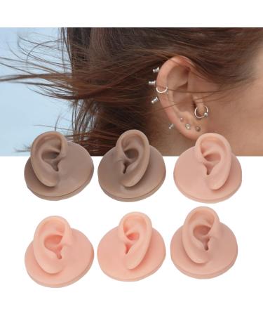 3 Pairs of Soft Silicone Ear Models - Realistic 3D Counter-Ear Display for Teaching & Exercise with Acrylic Holder - International Shipping Available - Buy Online on GoSupps.com