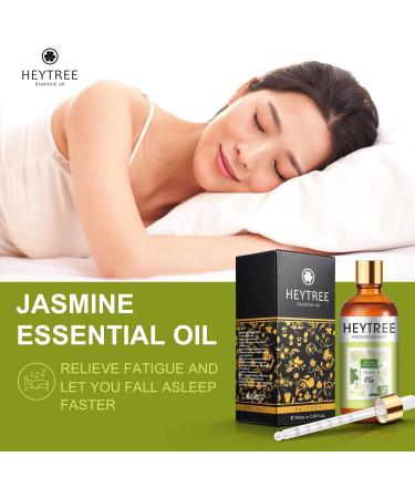 HEYTREE Jasmine Essential Oil 100ml - Aromatherapy Relaxation - Floral Scent for Diffuser & Humidifier - 100.00 ml (Pack of 1) - Buy Online on GoSupps.com