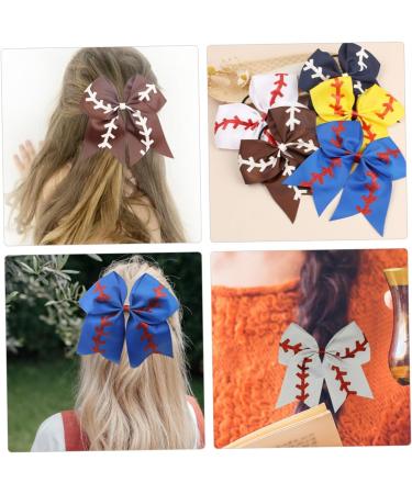 Beavorty baseball for kids barrettes for girls kids baseball girls softball cheerleader bow bows for cheerleading cheer bows bow scrunchies bows for cheerleaders hair Miss Ribbon - Buy Online on GoSupps.com