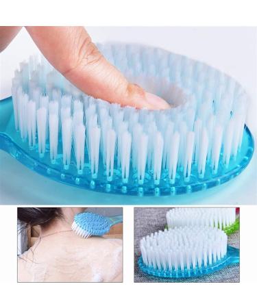 Long Handled Plastic Bath Shower Back Brush Scrubber - Green - Buy Online on GoSupps.com
