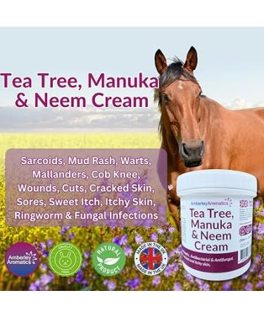 Tea Tree Manuka & Neem Cream 250g - Antibacterial, Anti-fungal, Antiseptic, for Dry and Cracked Skin - Buy Online on GoSupps.com