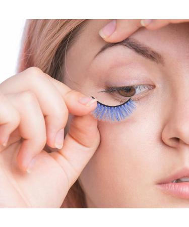 FOMIYES 20 Pairs Colored False Eyelashes - Handmade Rainbow Luxurious Synthetic Fiber Makeup Lashes | 5D Soft Fake Lashes (Pack of 1 - Buy Online on GoSupps.com