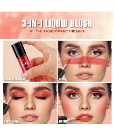 3 Colors Lip Stain Tint Set - Hydrating Mini Liquid Lipsticks & Cheek Tints - Long-Lasting Korean Lip Gloss - High Pigment & Waterproof Formula - Buy Online on GoSupps.com