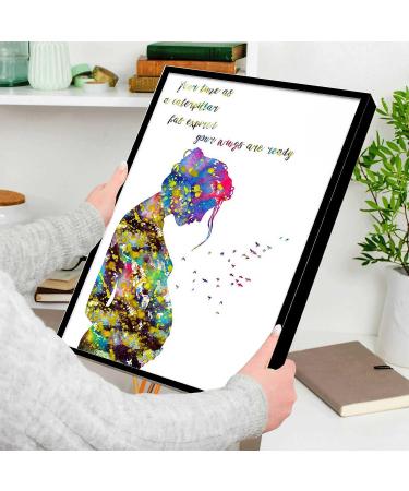 Modern Pregnancy Gift: Pregnant Woman Medical Disease Poster - 12x16 Inch Framed Canvas Wall Art - Buy Online on GoSupps.com