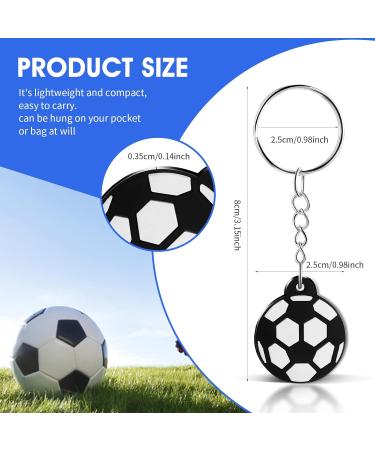 Mini Football Keychains - 12 Pack Soccer Keyrings for Kids | Perfect for Party Favors & Backpacks - Buy Online on GoSupps.com
