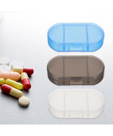 Healvian Pill Box - 7pcs Small Pill Organizer with 3 Compartments | Travel Medicine Holder & Weekly Pill Carrier for Daily Use - Buy Online on GoSupps.com