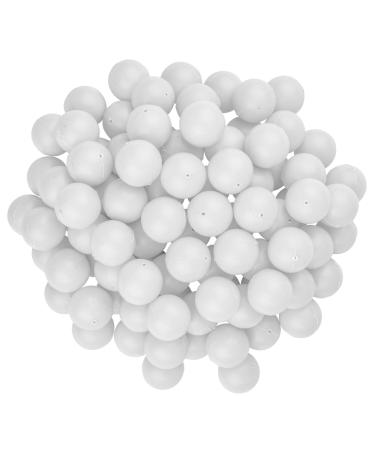 Fairly Odd Novelties 3/4" Mini Ping Pong/Table Tennis/Beer Pong Round Balls (100 Pack), 19mm, White White 19mm