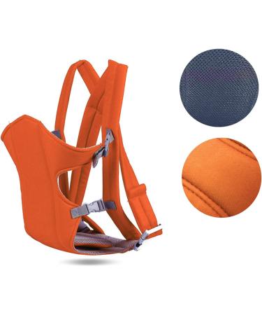 Xiuyer Ergonomic Breathable Baby Sling Carrier - 3-in-1 Front and Back Adjustable Infant Carrier in Orange for Newborns, Infants & Toddlers - Buy Online on GoSupps.com