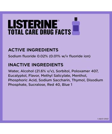 Listerine Total Care Anticavity Fluoride Mouthwash | 6-in-1 Oral Rinse | Kills 99% Bad Breath Germs | Prevents Cavities | Strengthens Teeth | Fresh Mint | 1L (Pack of 2) - Buy Online on GoSupps.com