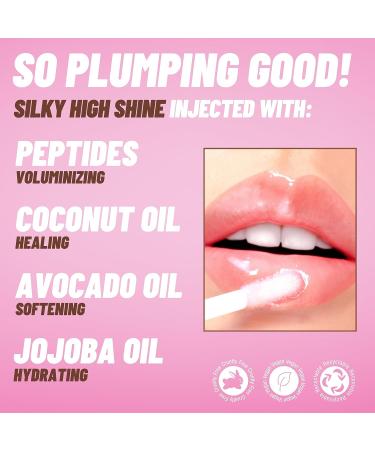 POP Beauty Plump Pout Bare Nectar | Plumping and Hydrating Lip Oil Gloss - Long Lasting and Nourishing Lip Glow - Buy Online on GoSupps.com