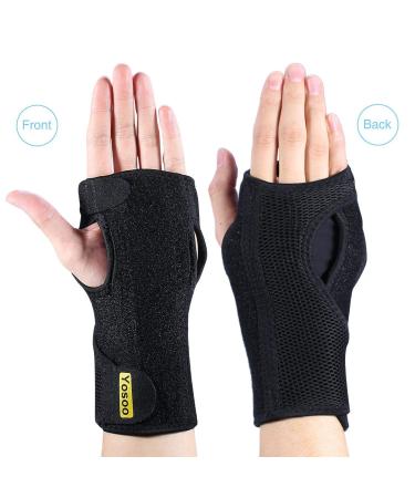 Wrist Brace Yosoo Night Sleep Adjustable Neoprene 1 Pair Wrist Splint Hand Brace for Wrist Carpal Tunnel Syndrome Support Arthritis Sprains and Bursitis Black Wrist Support - Buy Online on GoSupps.com