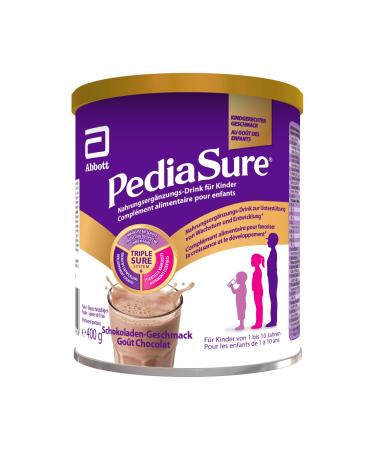 PediaSure Chocolate Shake - Food Supplement for Children - Shake with Multivitamins and Minerals Proteins and Omega 3 and 6 - Ages 1 Year + - 1 x 400 g
