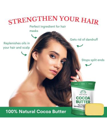 White Naturals Organic Cocoa Butter 1lb - Unrefined Raw 100% Pure Natural Skin and Hair Moisturizer - Ideal for DIY Recipes, Body Butters, Soap Making, Lotions, and Stretch Marks Cream - Lip Balm - 16 oz Block - Buy Online on GoSupps.com