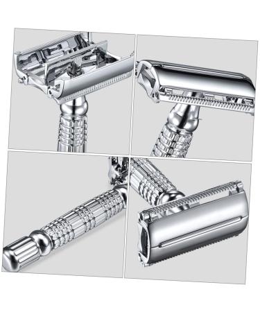 Beaupretty Manual Shaver Set - 2pcs Old Style Metal Razor for Beard & Face Shaving | Safety Razor - Buy Online on GoSupps.com