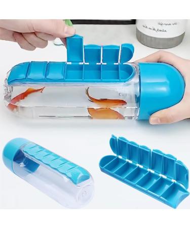 2-in-1 Pill Box Cup Organizer & Water Bottle - 600ML Daily Medicine Storage 7 Day Medication Holder for Travel & Sports - Rose - Buy Online on GoSupps.com