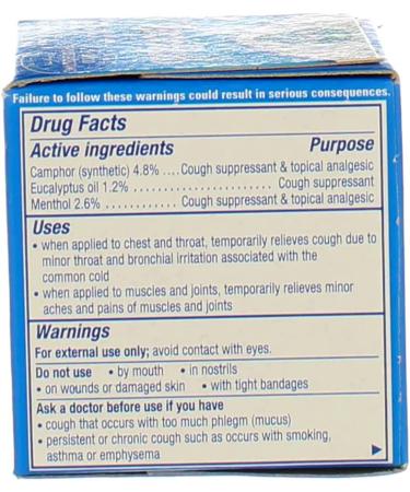 Vicks Vaporub Ointment 1.76 Oz by Vicks (Pack of 2) - Soothing Relief x2 - Buy Online on GoSupps.com