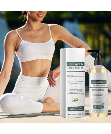 Huile Corporelle Liftante au Collag ne Huile de Corps Raffermissante pour la Peau Hydratation et Nutrition Intenses Att nue Visiblement les Ridules et Illumine le Teint 100ml (2 Piece) - Buy Online on GoSupps.com